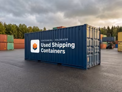 40ft High Cube — One-Trip used shipping container